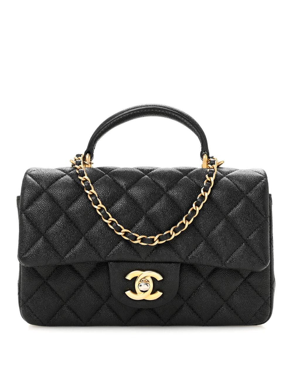 Chanel Caviar Quilted Mini Top Handle #352810C54B